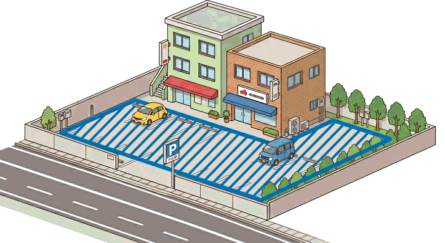 民地（私有地）があり出店可能な例